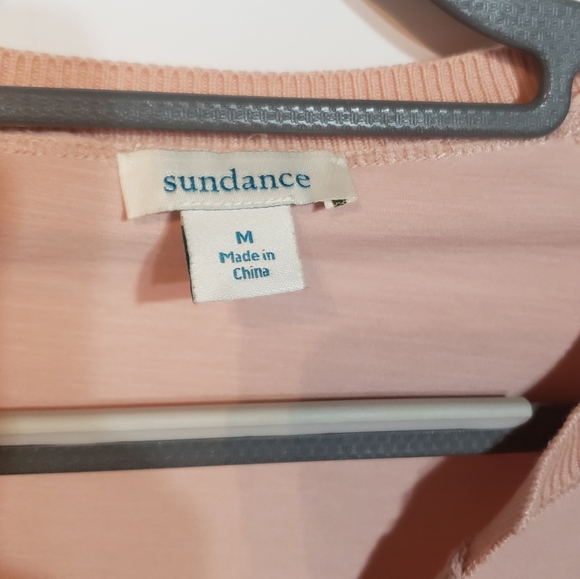 Sundance Med Long Sleeve Top Cotton Blend Boho Knitted Bell Flare Sleeves - Picture 2 of 4